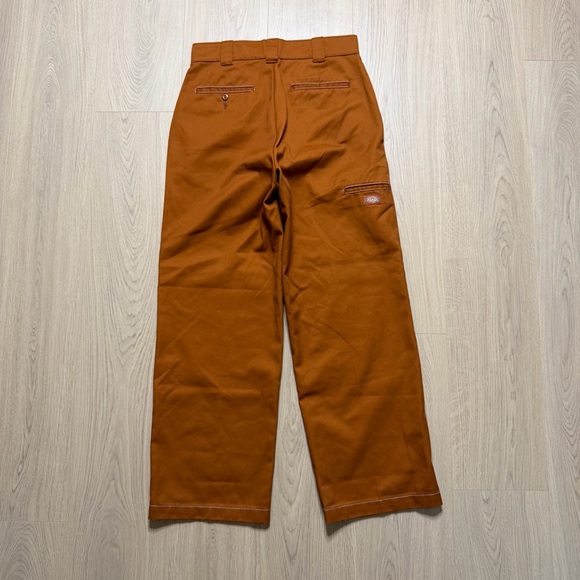 Dickies Sawyerville Wide Leg Double Knee Work Pants Womens US6 Orange Workwear - Picture 2 of 10